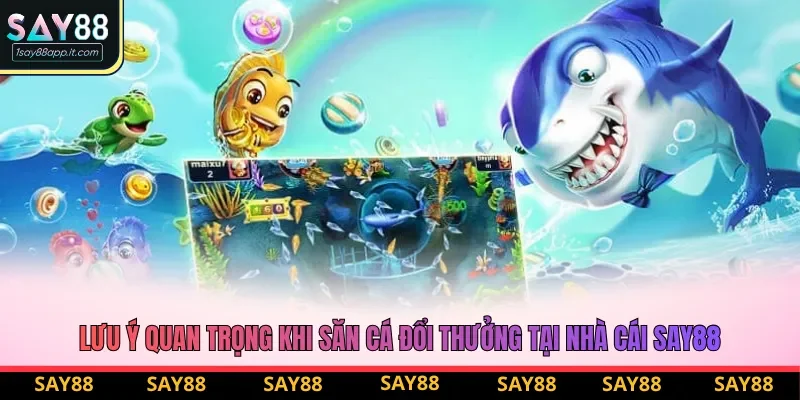 Lưu ý quan trọng khi săn cá đổi thưởng tại nhà cái say88
