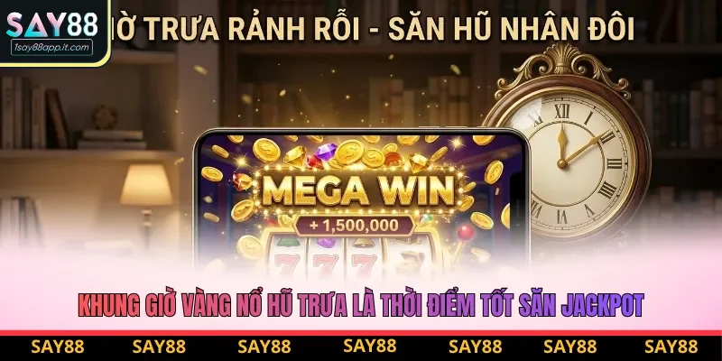 Khung giờ vàng nổ hũ trưa là thời điểm tốt săn jackpot