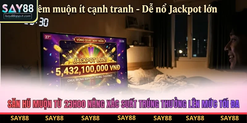 Săn hũ muộn từ 23h00 nâng xác suất trúng thưởng lên mức tối đa Săn hũ muộn từ 23h00 nâng xác suất trúng thưởng lên mức tối đa