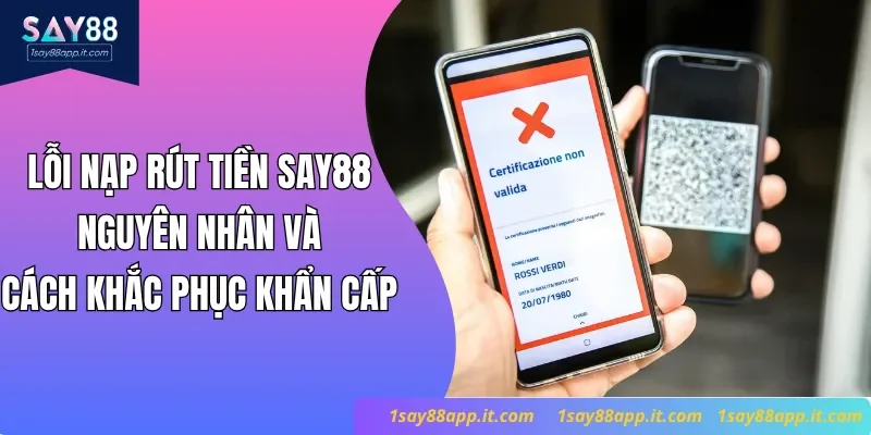 Lỗi nạp rút tiền Say88 - Nguyên nhân và cách khắc phục khẩn cấp
