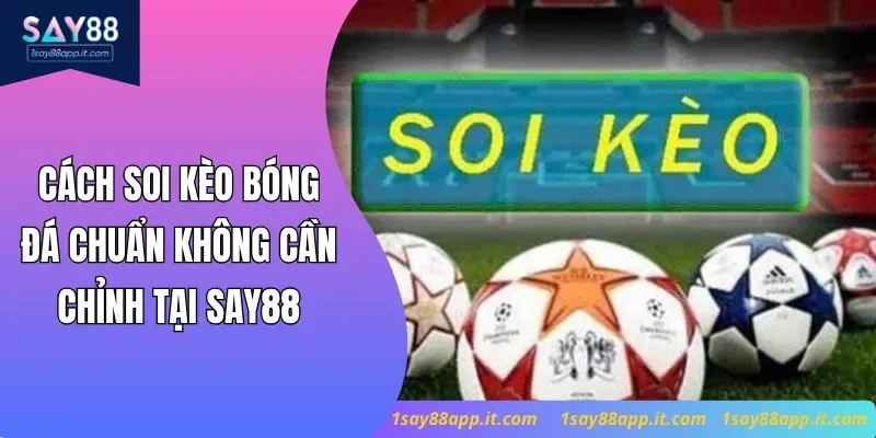 Cách Soi Kèo Bóng Đá Chuẩn Không Cần Chỉnh Tại Say88